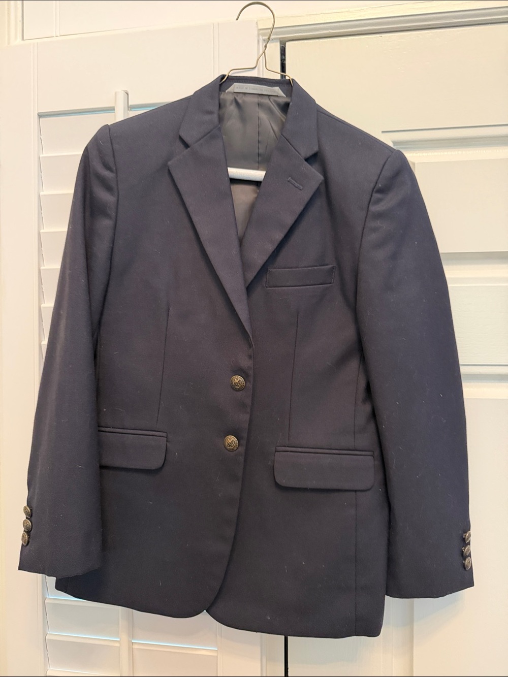 Nordstrom Navy Blue Two-Button Kids Blazer